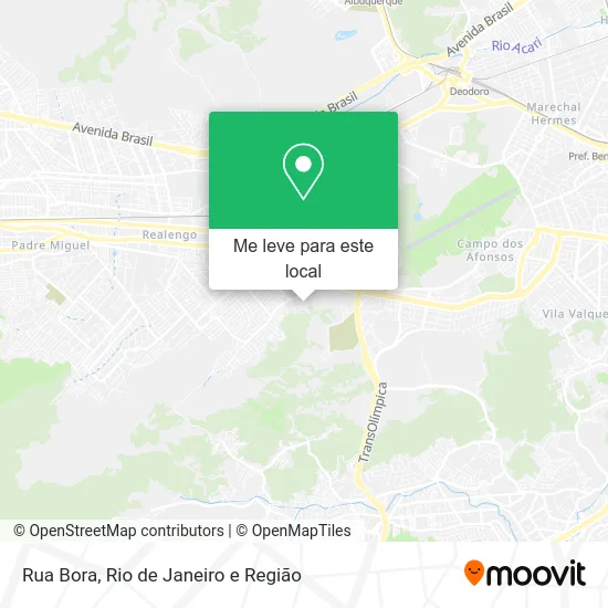 Rua Bora mapa