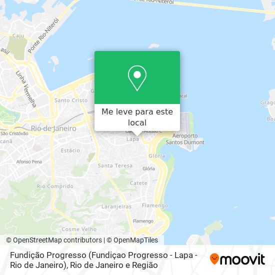 Fundição Progresso (Fundiçao Progresso - Lapa - Rio de Janeiro) mapa