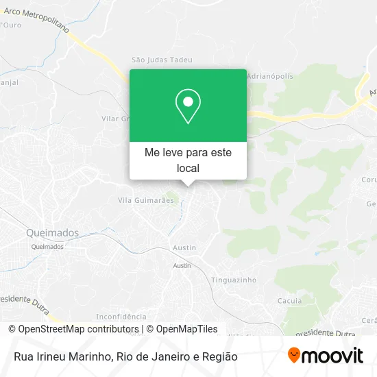 Rua Irineu Marinho mapa