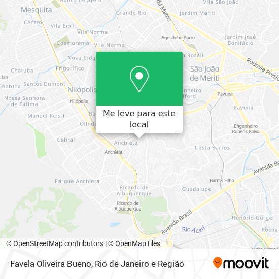 Favela Oliveira Bueno mapa