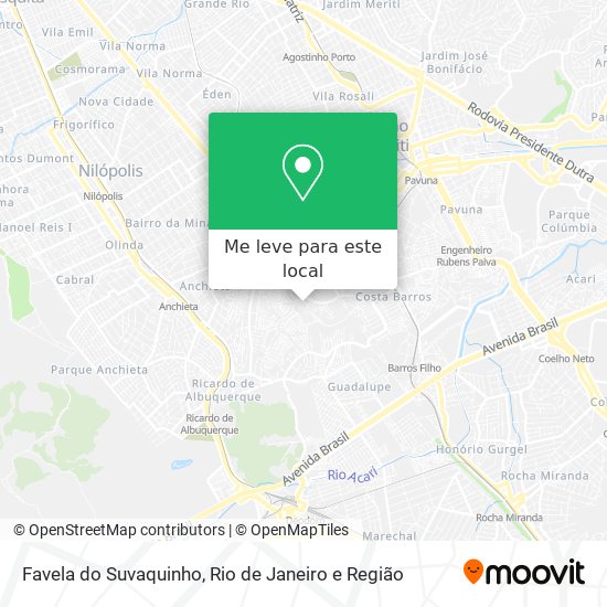 Favela do Suvaquinho mapa