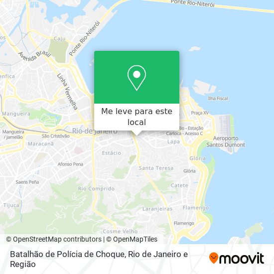 Batalhão de Polícia de Choque mapa