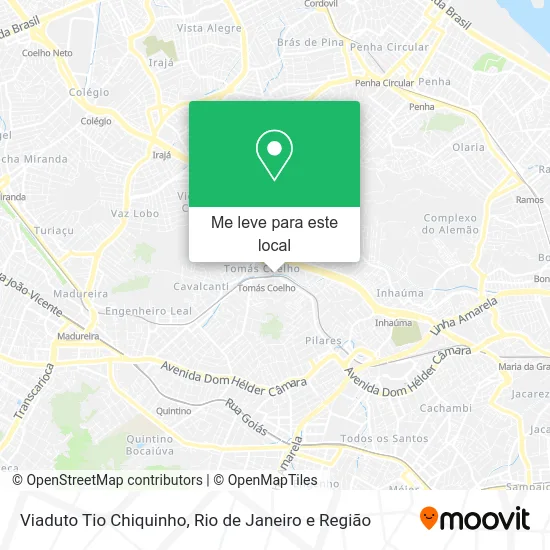 Viaduto Tio Chiquinho mapa