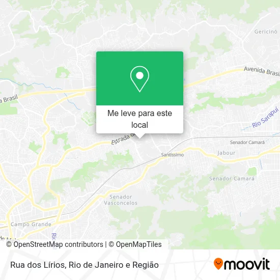 Rua dos Lírios mapa