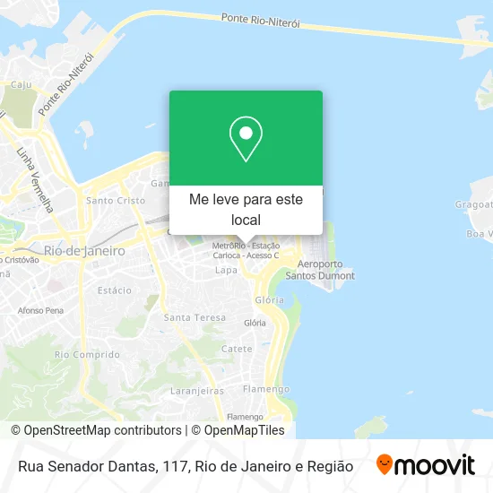 Rua Senador Dantas, 117 mapa