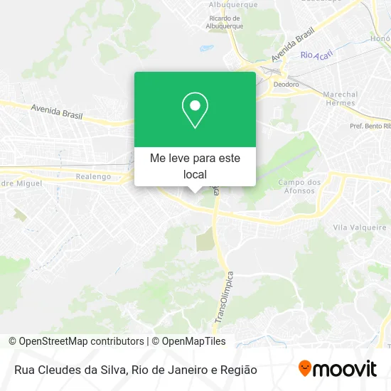 Rua Cleudes da Silva mapa