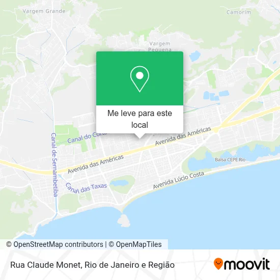Rua Claude Monet mapa