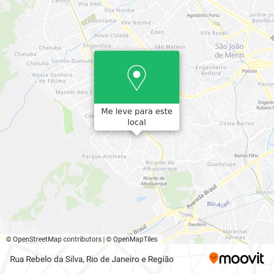 Rua Rebelo da Silva mapa