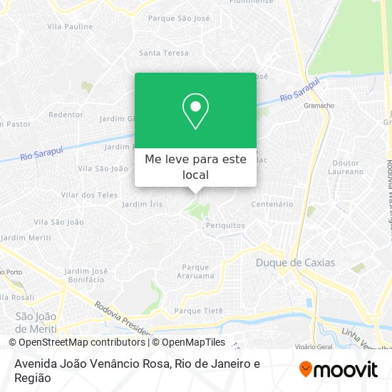 Avenida João Venâncio Rosa mapa