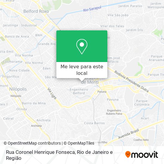 Rua Coronel Henrique Fonseca mapa