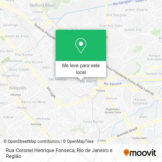 Rua Coronel Henrique Fonseca mapa