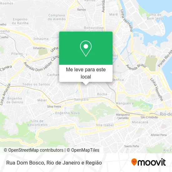 Rua Dom Bosco mapa