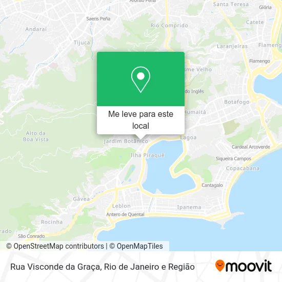 Rua Visconde da Graça mapa