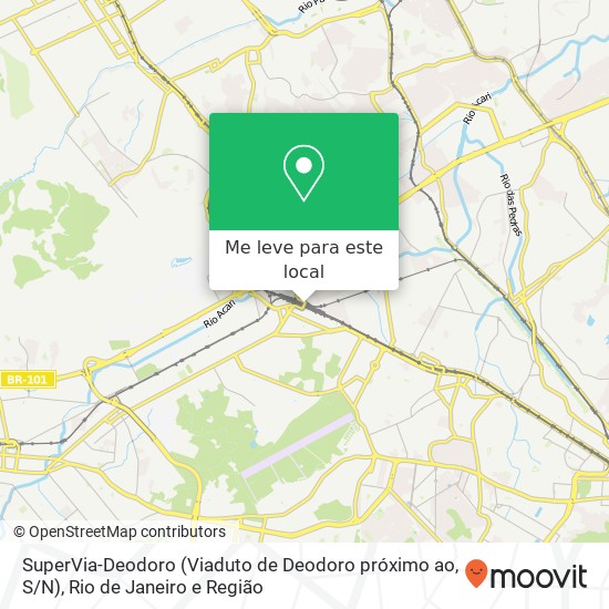 SuperVia-Deodoro (Viaduto de Deodoro próximo ao, S / N) mapa