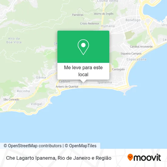 Che Lagarto Ipanema mapa