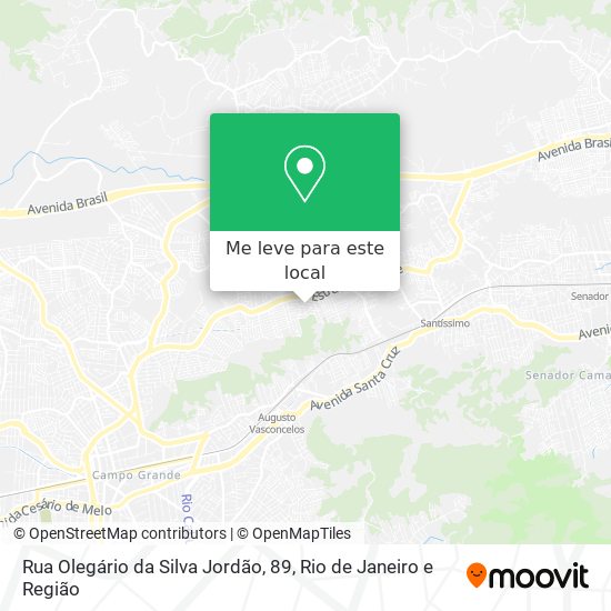 Rua Olegário da Silva Jordão, 89 mapa