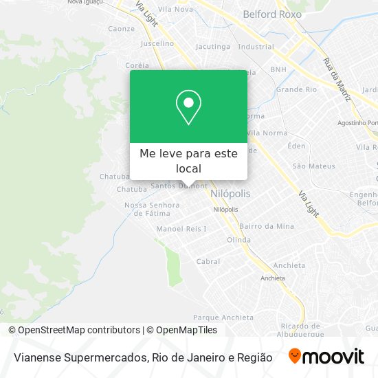 Vianense Supermercados mapa