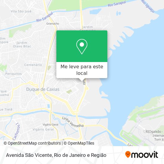 Avenida São Vicente mapa