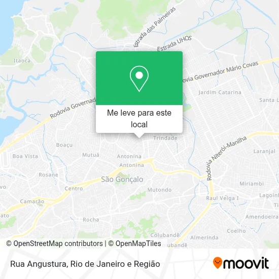 Rua Angustura mapa