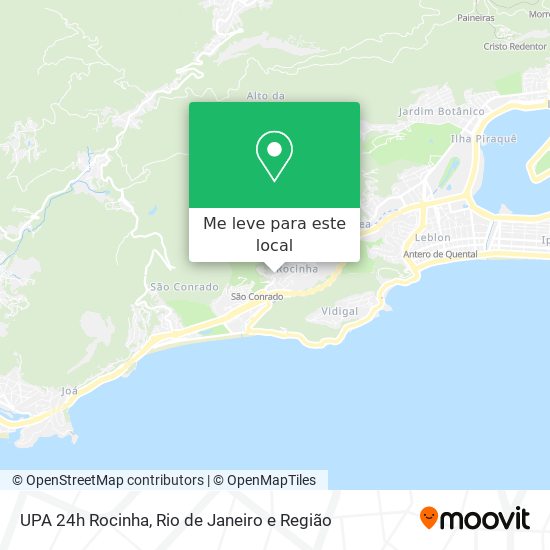 UPA 24h Rocinha mapa