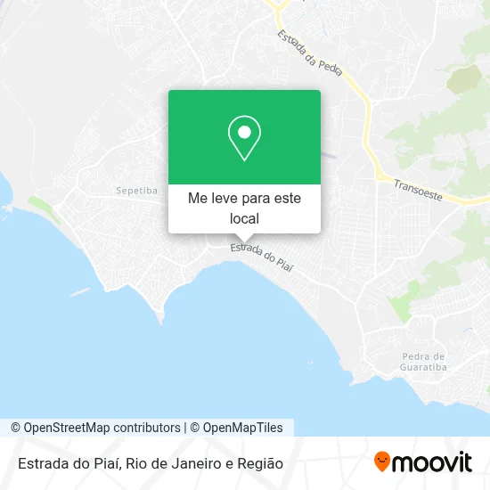 Estrada do Piaí mapa