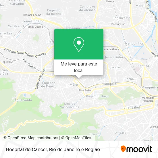 Hospital do Câncer mapa