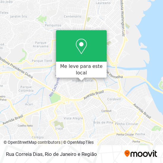 Rua Correia Dias mapa