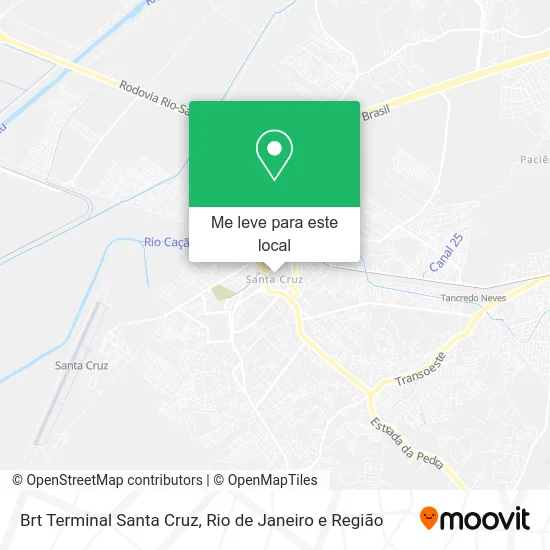 Brt Terminal Santa Cruz mapa