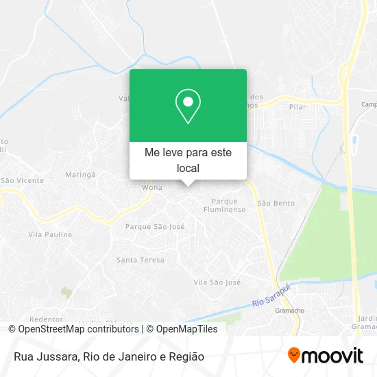 Rua Jussara mapa
