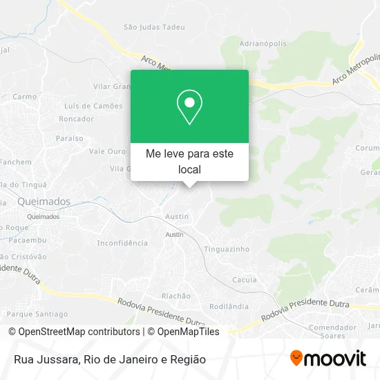 Rua Jussara mapa