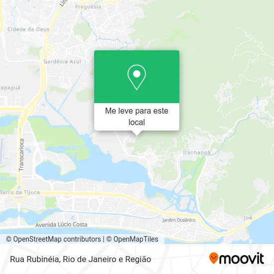 Rua Rubinéia mapa
