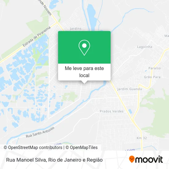 Rua Manoel Silva mapa