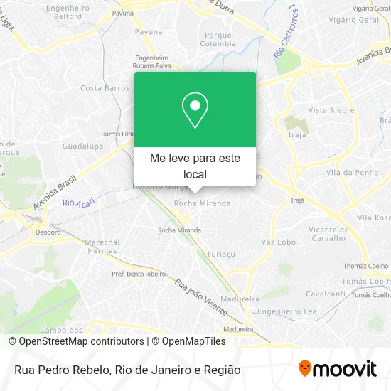 Rua Pedro Rebelo mapa