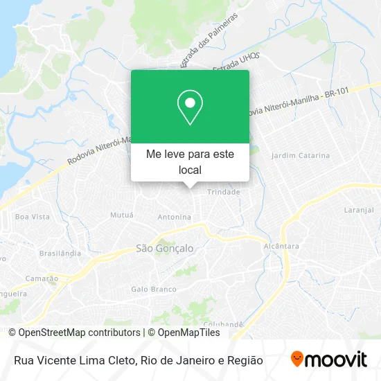 Rua Vicente Lima Cleto mapa