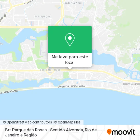 Brt Parque das Rosas - Sentido Alvorada mapa