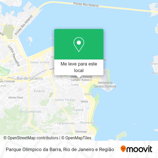 Parque Olímpico da Barra mapa
