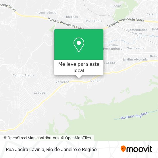 Rua Jacira Lavínia mapa