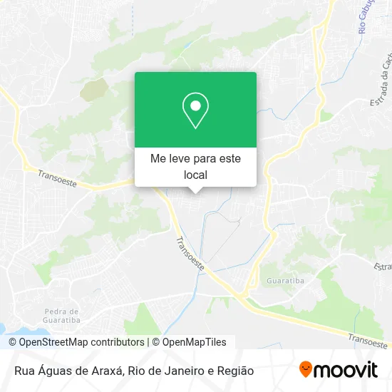 Rua Águas de Araxá mapa
