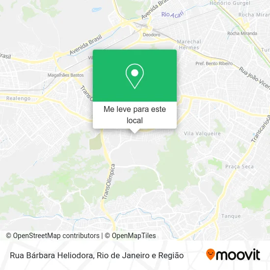 Rua Bárbara Heliodora mapa
