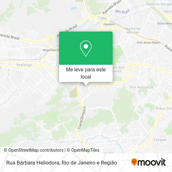 Rua Bárbara Heliodora mapa