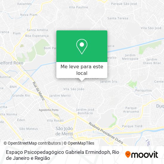 Espaço Psicopedagógico Gabriela Ermindoph mapa