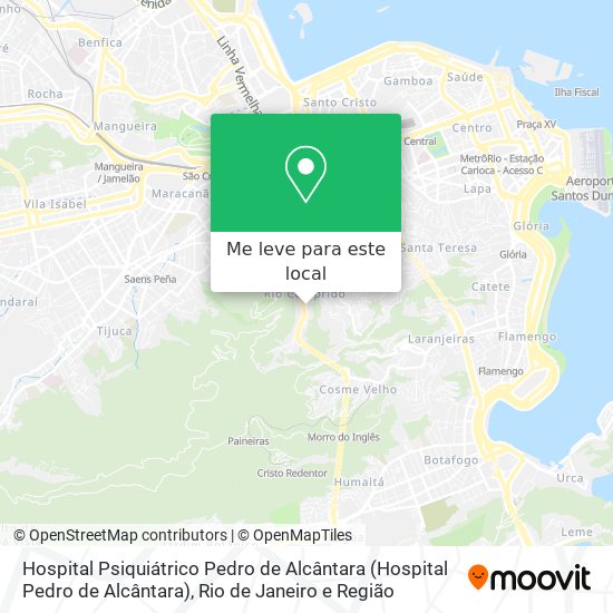 Hospital Psiquiátrico Pedro de Alcântara mapa