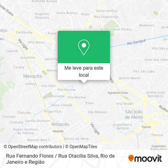 Rua Fernando Flores / Rua Otacília Silva mapa