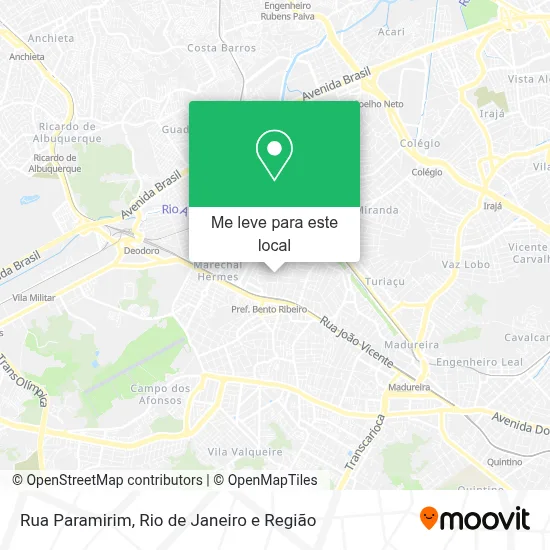 Rua Paramirim mapa