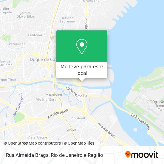 Rua Almeida Braga mapa