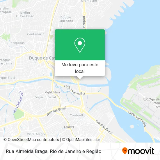 Rua Almeida Braga mapa