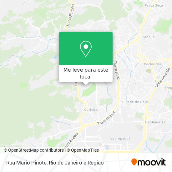 Rua Mário Pinote mapa
