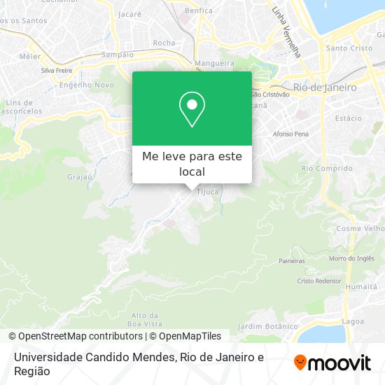 Universidade Candido Mendes mapa