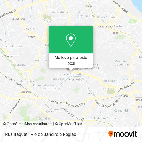 Rua Itaquati mapa