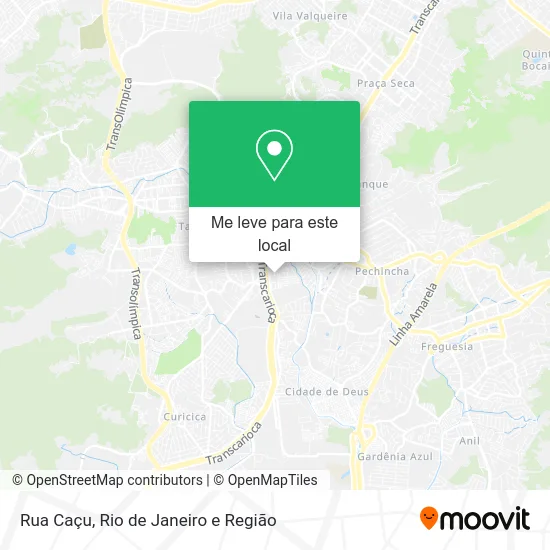 Rua Caçu mapa